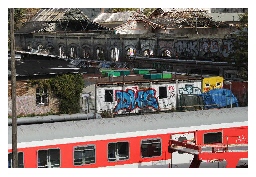 Berlin - S-Bahnhof Warschauerstrae - Jeanette Geissler - Fotografie - Graffiti - Street-Art - Brandmauern - Bahnhfe